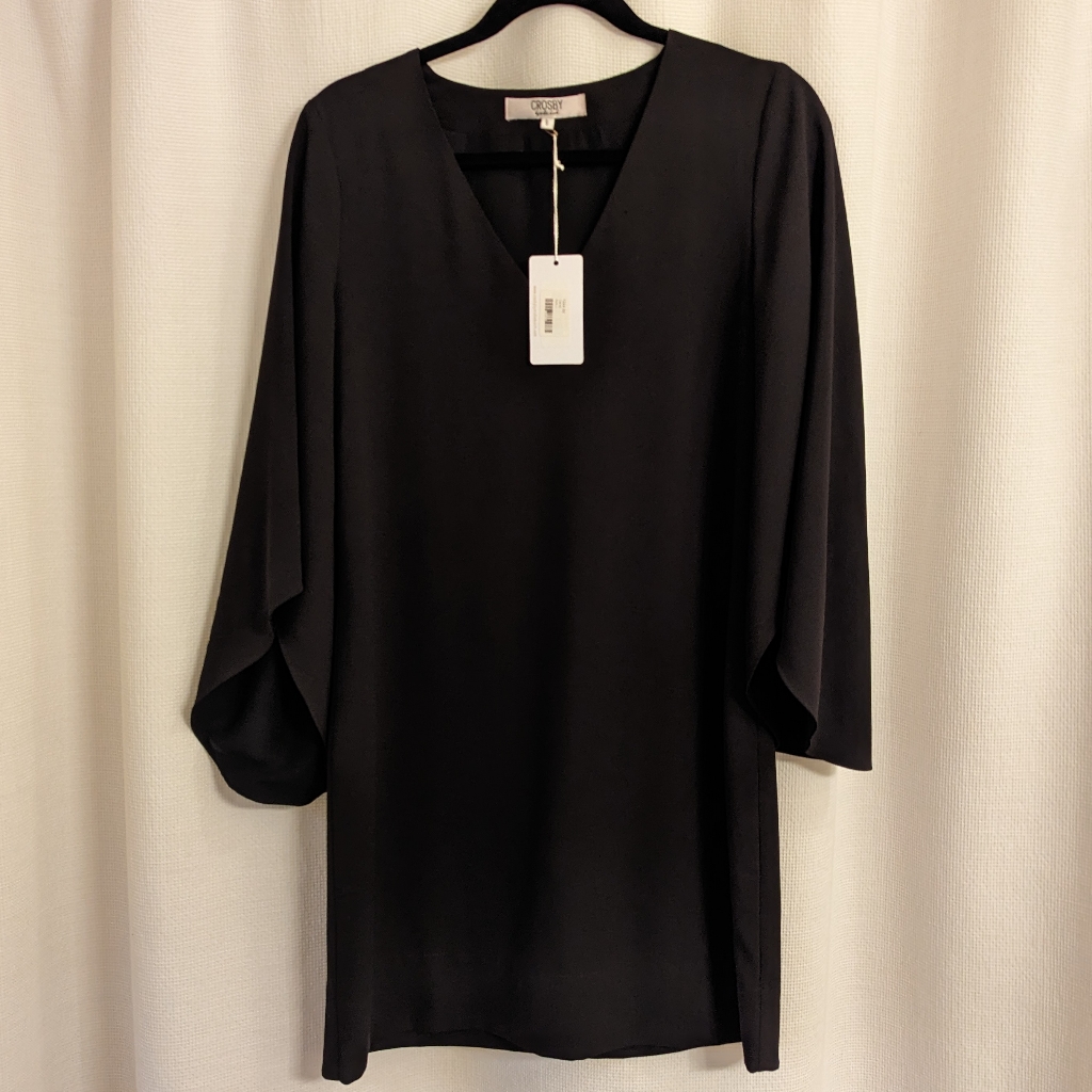 Crosby By Mollie Burch Olivia Black Mini Dress S Nwt